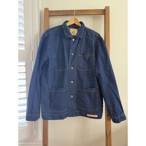 Makers Mark Denim Chore Coat 100% Cotton Small Lightweight